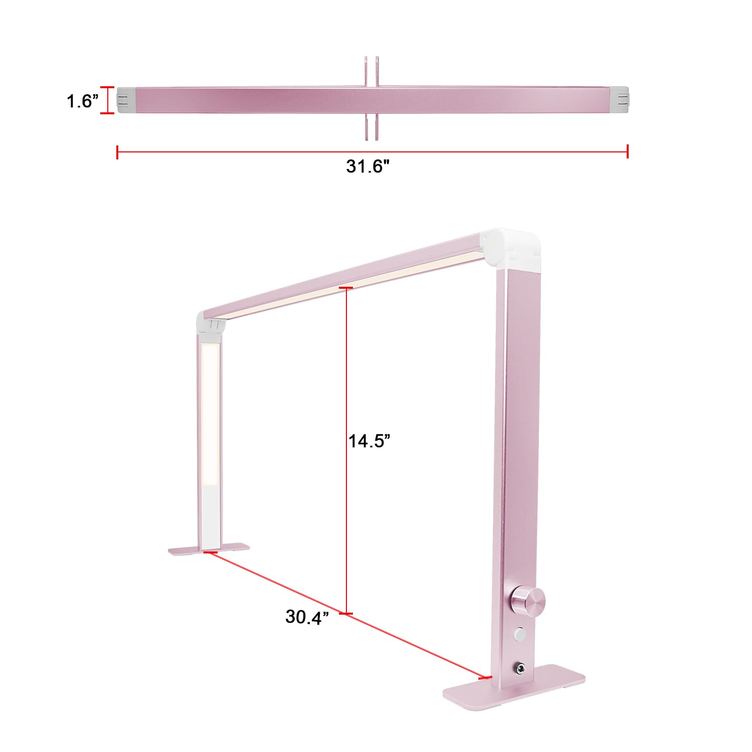 Lámpara de uñas para tecnología de uñas, lámpara LED plegable de escritorio, lámpara de luz de pestañas para extensiones de pestañas, tatuaje, cejas, luz de escritorio de manicura, brillo