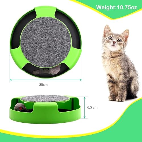 Brinquedo Gato Ratinho Giratório Estimula Instinto Caçador