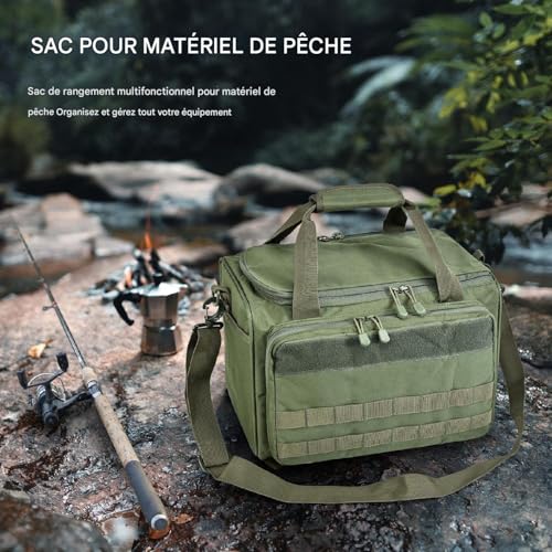 Sac de pêche en Oxford imperméable pour protéger votre matériel de la pluie