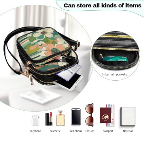 Multi Pocket PU Leather Casual Crossbody Bag for Women4