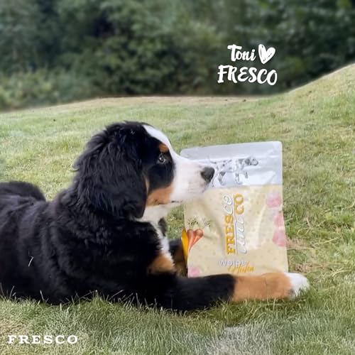 FRESCO Dog Unico Huhn 1kg | Welpenfutter Trockenfutter für Hunde ohne Weizen | Extra hoher Frisch-Fleischanteil 65% & Gemüse | Hundefutter trocken Junior | Mono-Protein & hohe Verträglichkeit