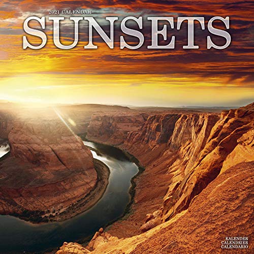 Sunsets Calendar - Calendars 2020 - 2021 Wall Calendars - Photo Calendar - Sunsets 16 Month Wall Calendar by Avonside