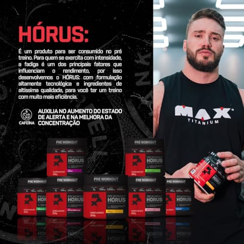 Max Titanium Horus Pre-Workout 150G Cotton Candy (Algodao Doce) (Limão Yuzu)