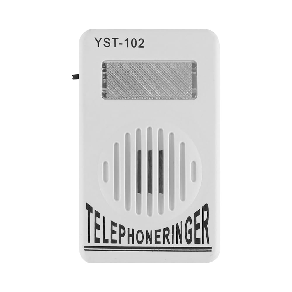 Amplificateur de Sonnerie téléphonique Extra Fort avec lumière stroboscopique, Volume réglable de 60 à 110 DB pour téléphones Fixes/filaires, adapté aux malentendants