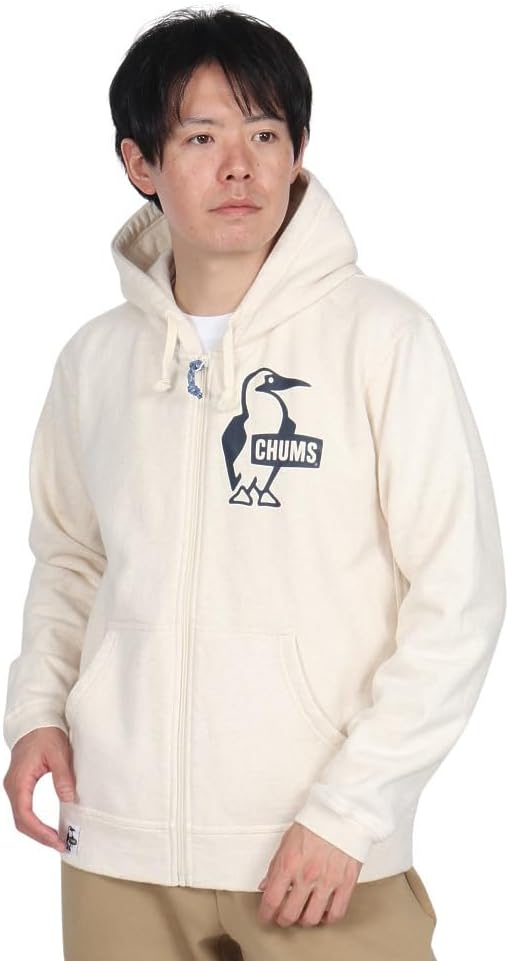 [チャムス] フード付きトレーナー Booby Logo Zip Parka メンズ