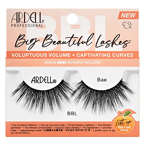 Ardell Big Beautiful Lashes Bae, Black, 1 pair (Pack of 1)