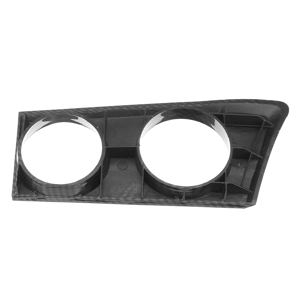 Couvercle de porte-gobelet automatique Compatible avec BMW Série 1 116 116i 118 118i 120 120i E87 E81 E82 E88 Noir/motif en fibre de carbone ABS Décoration de console avant gauche ou à droite