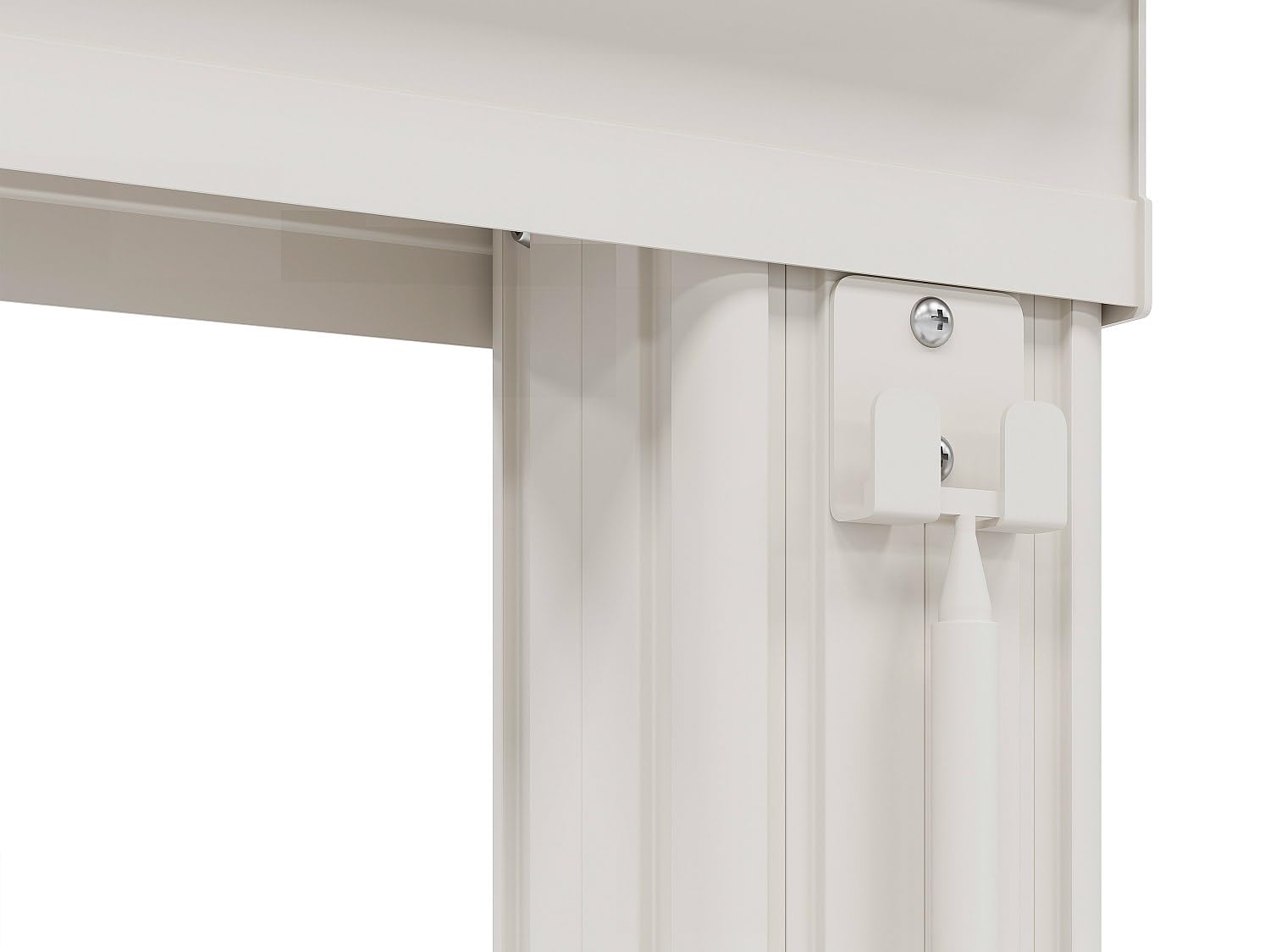 Vente-unique - Pergola adossée en Aluminium avec Toit Coulissant - 12 m² - Blanc - IZEDA