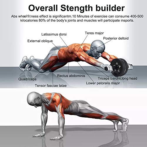 EnterSports Kit de rolo AB, 6 em 1 com almofada de joelho, faixas de resistência, alças de barras de