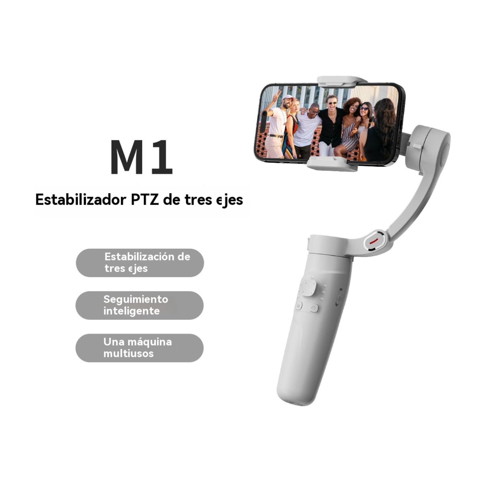 Gimbal para teléfono móvil, estabilizador de teléfono móvil, logra Resultados Profesionales con los Modelos de teléfono móvil M01 con cardán antivibración