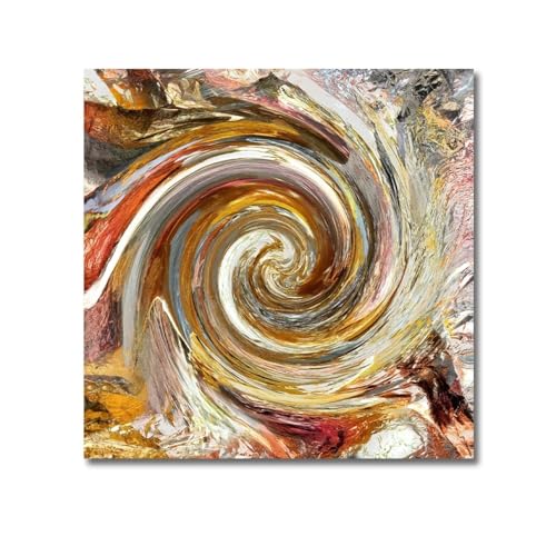Pósteres e impresiones de lienzo abstracto con tormenta de tornado dorado para decoración 3