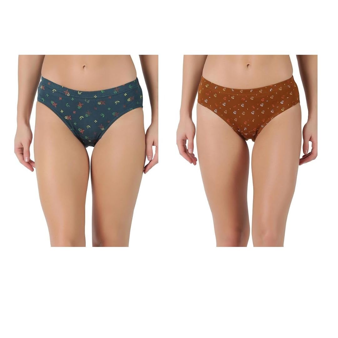 Sri GV Women’s Cotton Panty|Women’s Cotton Hipster Innerwear,Underwear Floral Printed Panties|Women’s Panties Assorted Briefs (Multicolor Pack of 2)-picture-19