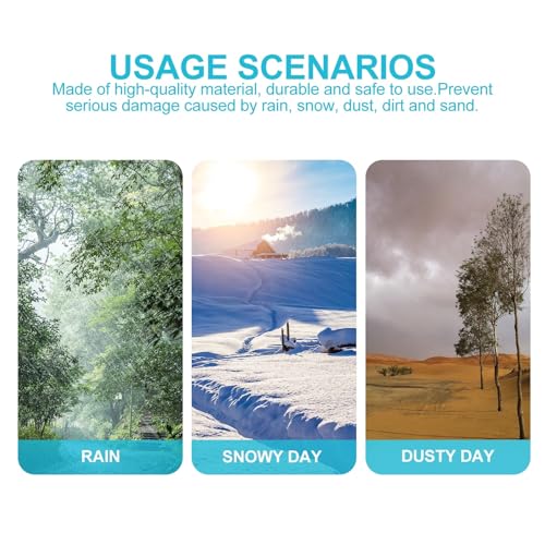 Funda para lluvia para cámara accesorio impermeable con ventana ultra clara 6