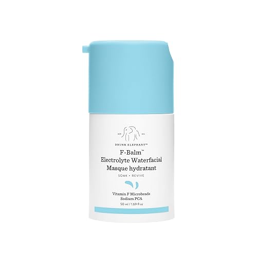 Drunk Elephant F-Balm Electrolyte Waterfacial - 1.7 fl oz1.69 fl oz - Mascarilla facial profundamente hidratante durante la noche - Cuidado de la