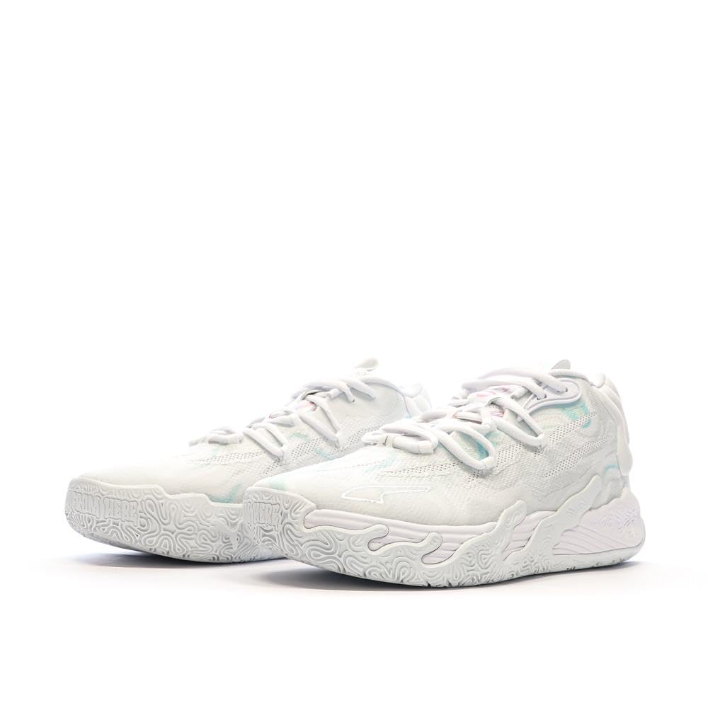 PUMA MB.03 Iridescent Zapatillas de Baloncesto Blancas Niño Niña