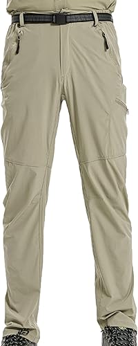 Pantalones Cargo al aire Libre Hombres bolsillos deportes montañismo Pantalones sólidos rectos Cintura elástica