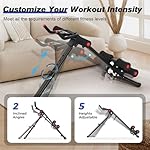 RELIFE REBUILD YOUR LIFE AB Workout Machine Adjustable Ab Trainer Foldable Ab Cruncher Strength Training Equipment for Home Gym Blue 440 LBS - Image 3