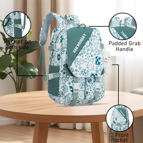 Image of Tinytot 30 Litre Japanese Korean Style School Bag Water-Resistant Laptop & Travel Backpack - Unisex Large 18 Inches Multipurpose Student Backpack for Boys & Girls, Men & Women