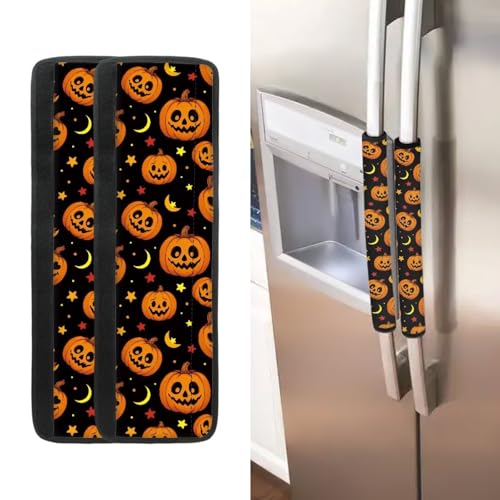 ASQVTIFE Halloween Fridge Door Handle Covers Set of 2 Halloween