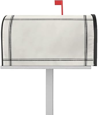 Magnetic Mailbox Cover Solid Color Beige Standard Size Removable Post Letter Box Cover Waterproof Garden Yard Outdoor Decoration