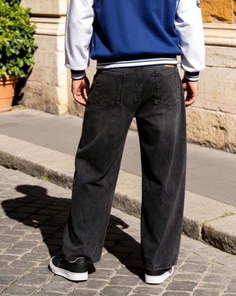 Image of M Q Denim Men's Straight Fit Jeans | Mid Wash Whisker Spray | Comfortable Cotton Denim for Daily & Casual Wear