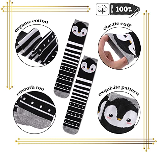 Image of Color City Girls Socks Knee High Stockings Cartoon Animal Warm Cotton Socks