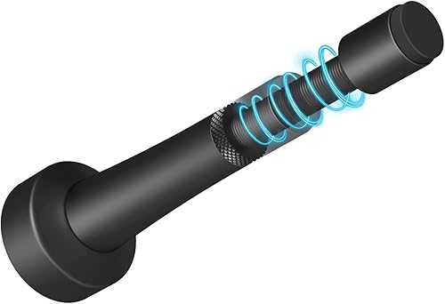 Tope de puerta de altura ajustable, topes de puerta de aluminio para la parte inferior de la puerta, topes de puerta para pared, punta de silicona