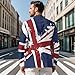 Suhoaziia British Flag Blazer Jacket Men Causal Blazer for Men Slim Fit, Fashion One Button Business Suit Lightweight Blazers Sports Coat