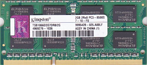 �yKingston(�L���O�X�g��)�z �i�v�ۏ� �m�[�gPC�p���݃����� 2GB(2GB×1��) DDR3-1066(PC3-8500) Non-ECC CL7 SODIMM 204pin Single Rank x8 KVR1066D3S8S7/2G