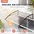 VEVOR Window Door Awning Canopy 40" x 40", UPF 50+ Polycarbonate Entry Door Outdoor Window Awning Exterior, Front Door Overhang Awning for Sun Shutter, UV, Rain, Snow Protection, Hollow Sheet