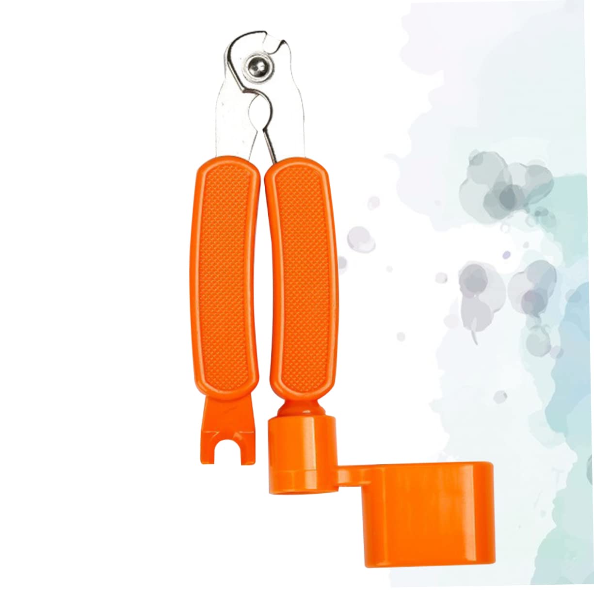 Kisangel 3 1 Guitar Peg Winder and String Cutter Tool Portable Aluminum Alloy String Winder for Guitar Bass Mandolin Banjo Ukulele Efficient and Repair Orange