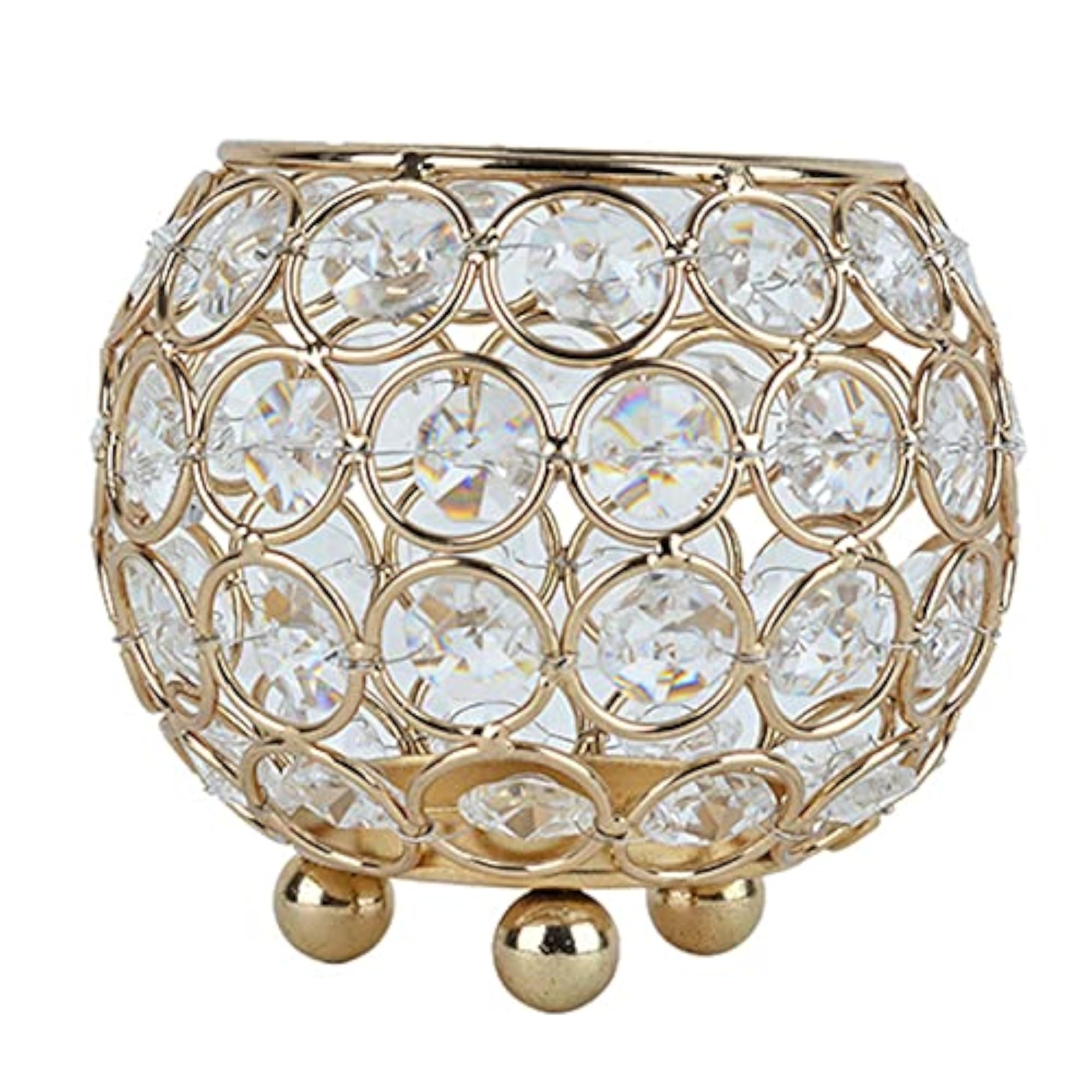 Romantic Crystal Candle Holder Tea Light Candlestick