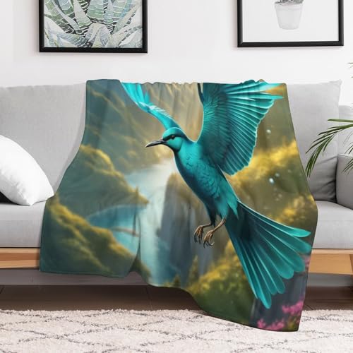Couverture de canapé chaude oiseau mignon pour réchauffer votre foyer