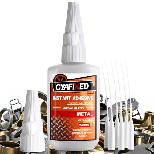 10 Best Glue for Glasses Frames: a Comprehensive Review 3 Metal Super Glue 56 Gram (2 oz) Clear Heavy Duty Instant CA Glue for Metal Stainless Steel Aluminum Craft and jewelry, Strong Fast Metal Adhesive with Anti-Clog Cap & Microtips, Quick Fixes Waterproof