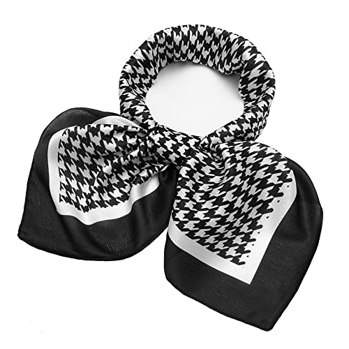 NaSoPerfect 27 inch Silk Feeling Scarf Square Satin Head Scarf