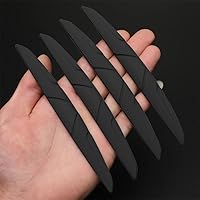 Vista 7 de 4 protectores de silicona para el borde de la puerta del automóvil, protector de manija de puerta de automóvil, espejo retrovisor lateral Negro