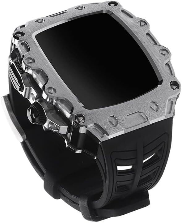 Correa de silicona y caja metálica VELORE para Apple Watch, el toque elegante para tu día