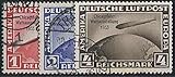 briefmarken wipa 1933 Nr. 496 - 498 Goldhahn Deutsches Reich Nr. 496-498 gestempelt Chicagofahrt 1933 Briefmarken für Sammler