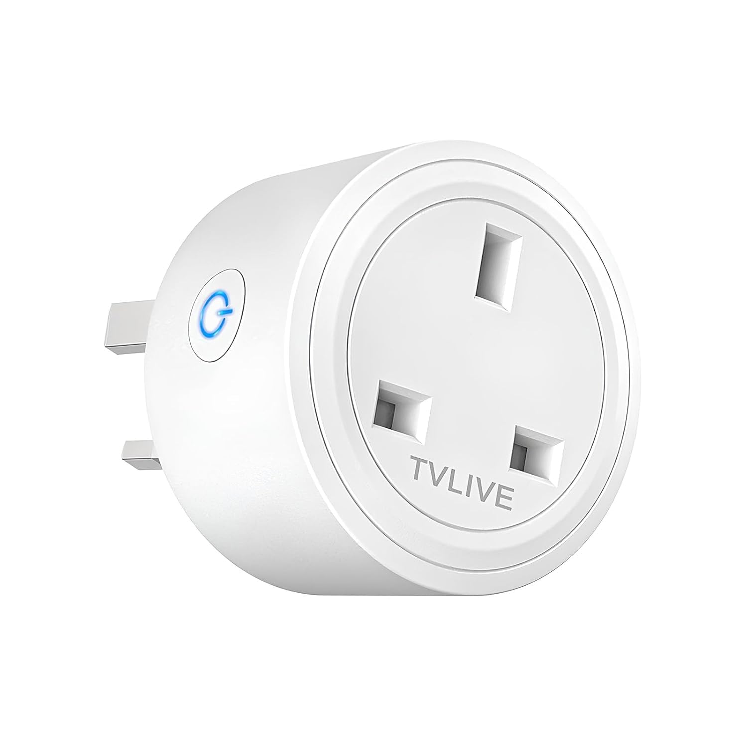 Smart Plug, 1 Pack 13A Smart Plugs that Work with Alexa (Echo, Echo Dot), Google Home Voice Control, Energy Monitoring, Remote Control, Timer & Schedule Function, Smart Wifi Plug UK, No Hub Required