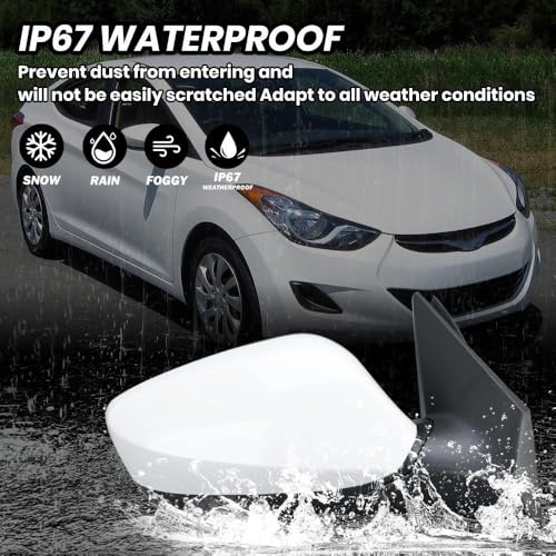 Rétroviseur droit pour Hyundai Elantra 2014-2016 version US - 3