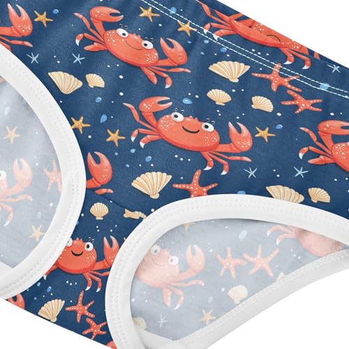 Girls Underwear Soft Cotton Crabs Kids Panties in Sizes 2/3t, 4t, 5t, 6 and 84