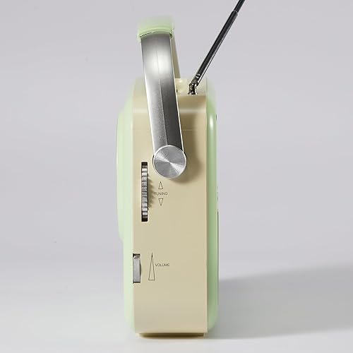 Miniatura 9 de Radio portátil enchufable para el hogarpared al aire libre, radio vintage con Bluetooth, esfera grande fácil de usar, adecuada para el hogar, al