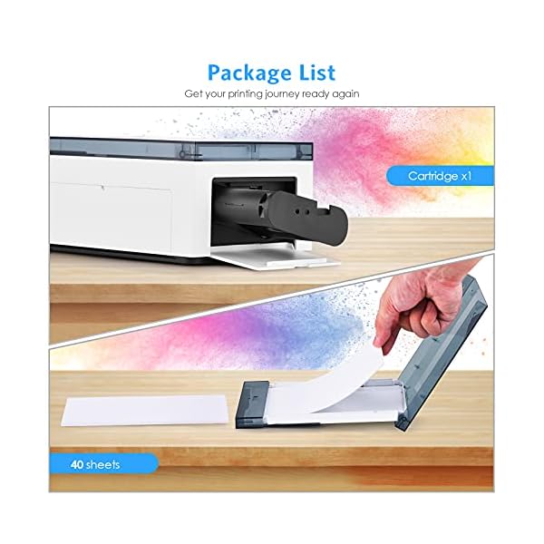 Liene Fotodruckerpapier und Patrone, Nachfüllpackung und Fotopapier, 40 Stück – Bild 3