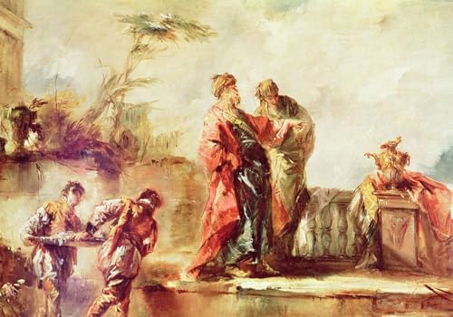 Tableau Toile Histoire d'Art le Mariage de Tobie Émotion Graphique 60x90cm