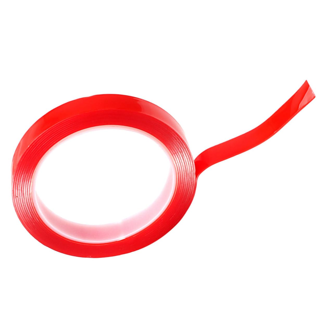 jojofuny 5 Rollen dicker doppelseitiger Aufkleber Dasselbe im Freien doppelseitiges klebeband für stoff schwer drinnen breite Bänder keine spuren aufkleber Acrylsäure rot