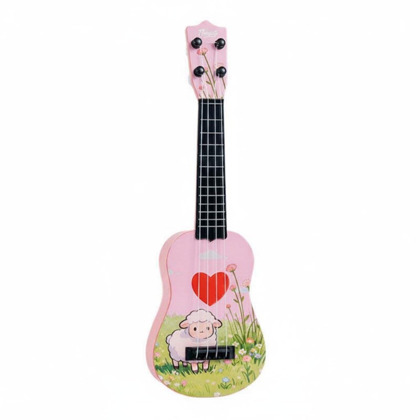 42 Cm Ukulele Toy Playable Children's Ukulele Beginner Friendly Mini Guitar for Beginners, Playtime, Pattern 1|Musical Instruments & Gear | String | Folk & World | Ukuleles-picture-31