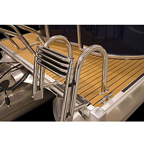 Escalera telescópica 4 escalones para piscina con barandal miniatura 2