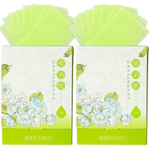 SZCXDKJ 200 Sheets Bamboo Charcoal Blotting Paper Cover