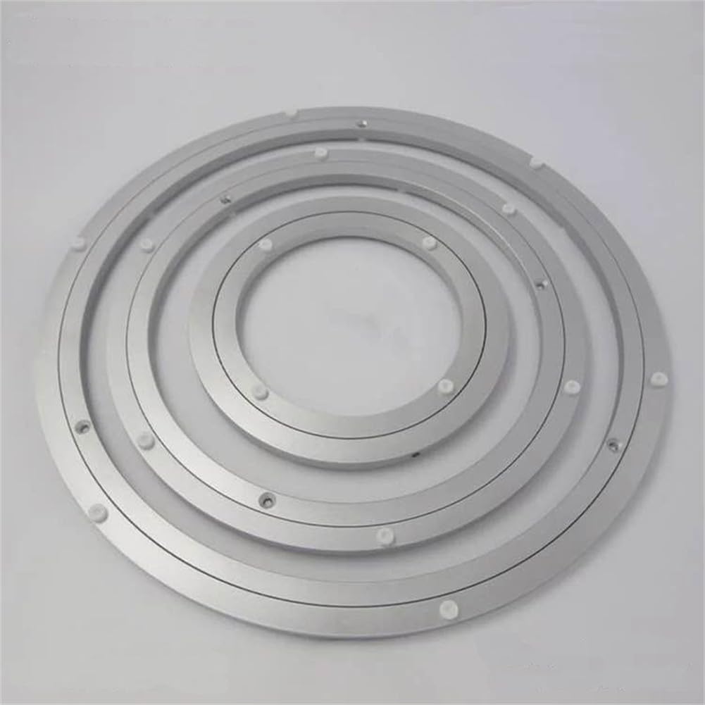 Plateau tournant Lazy Susan en alliage d'aluminium - Solution pratique pour organiser votre cuisine ou votre salle à manger (35,6 cm)