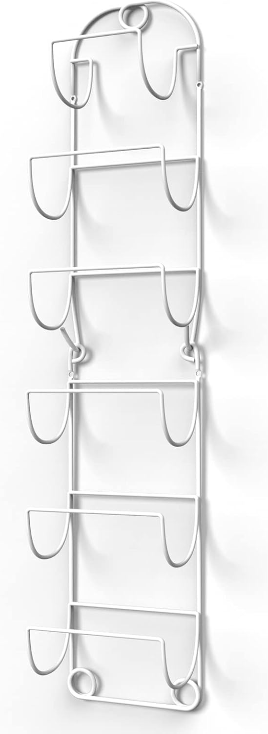 Towel Racks for Bathroom Wall Mounted Metal Wine Rack Towel Shelf Towel Holder for Bath White